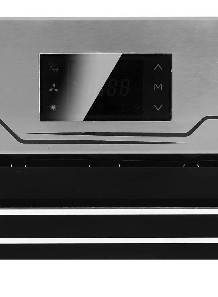 يونيون إير فرن غاز بيلت ان، 60×60 سم، أمان كامل ، BO66G-119-CSF-OS-AL - فضي اسود - Image 2